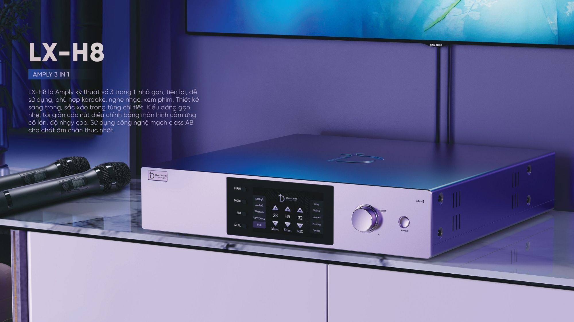 Bạn có thể sử dụng Amply 3 trong 1 trong nhiều trường hợp khác nhau