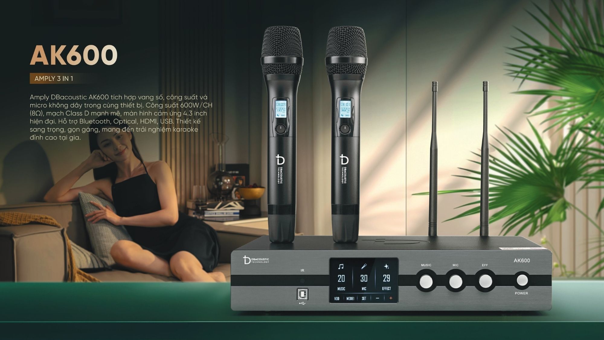 Amply 3 trong 1 giúp tiết kiệm chi phí đầu tư đáng kể cho người dùng