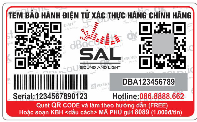 Tem QR kích hoạt bảo hành điện tử