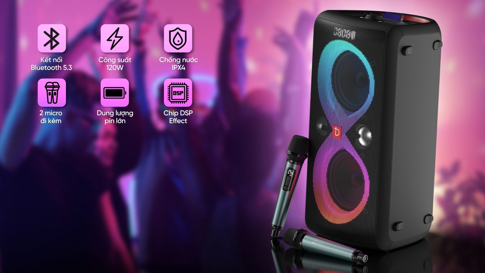 Loa di động Infinity 110Plus sở hữu nhiều ưu điểm nổi bật